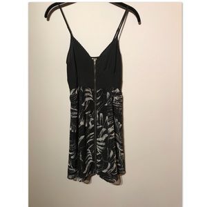 Black and white zip front Urban Outfitters dress
